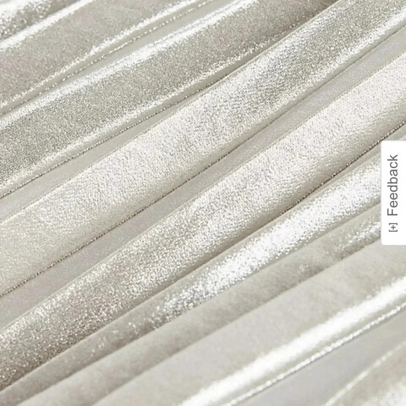 Express Metallic Pleated Halter Midi Dress - Picture 4 of 10